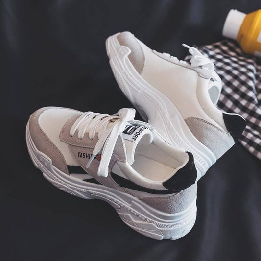 Breathable Casual Sports Shoes Sneakers Women Running Shoes Non Slip Platform Shoes Ladies Dad Shoes
