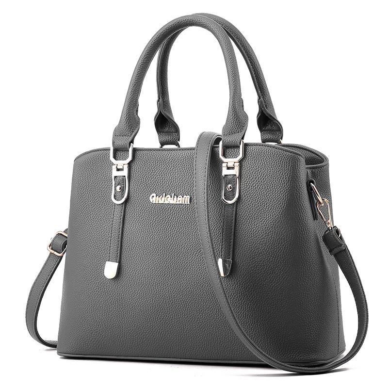 Trendy wild Patent leather bag Big capacity Woman bag European and American style Shoulder Handbag