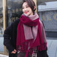 Women Scarf Thicken Warm Shawls and Wraps Lady Long Cashmere Pashmina Scarves