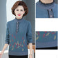 Autumn and Winter Thickened Velvet Sweater Knitted Long-sleeved Bottoming Shirt Middle-aged Pullover Casual Sweater