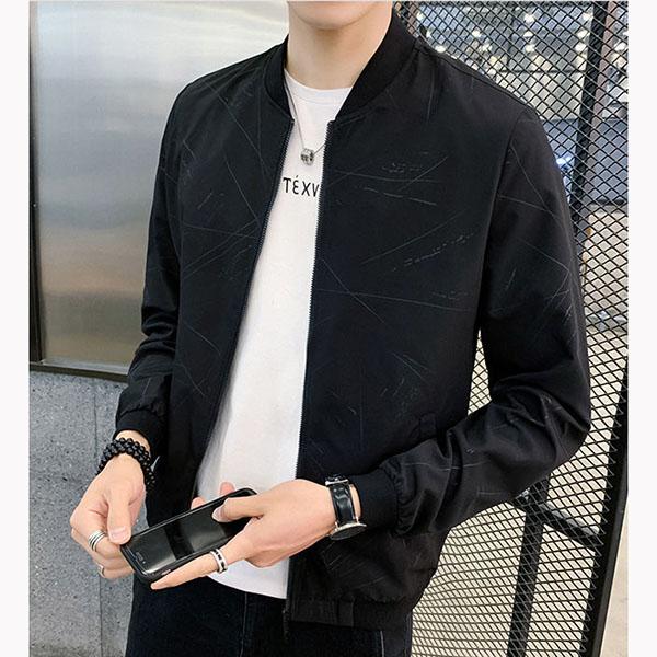 Spring and Autumn Jacket All Match Slim Baseball Jacket Casual Stand Collar Zipper Thin Jacket Outdoor Sports Jacket