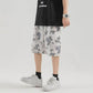 Summer Shorts Men's Beach Quick-drying Casual Pants Graffiti Printing Large Size Loose Five-point Pants Thin Section Breathable Comfortable Shorts