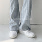 American Retro Stitching Topstitching Jeans Women's Loose Drape Wide-leg Straight-leg Pants High-waist Casual Thin Mopping Pants