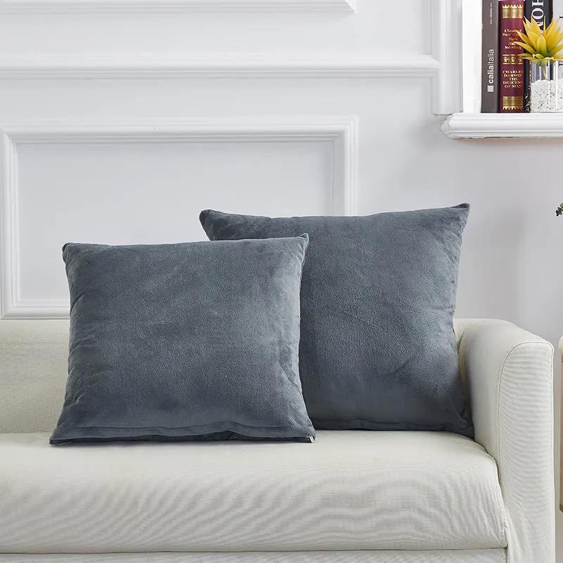 Pillow Girls Sleeping Suede Cushion Sofa Office Bed Back Cushion Waist Cushion Bedside Pillowcase with Core