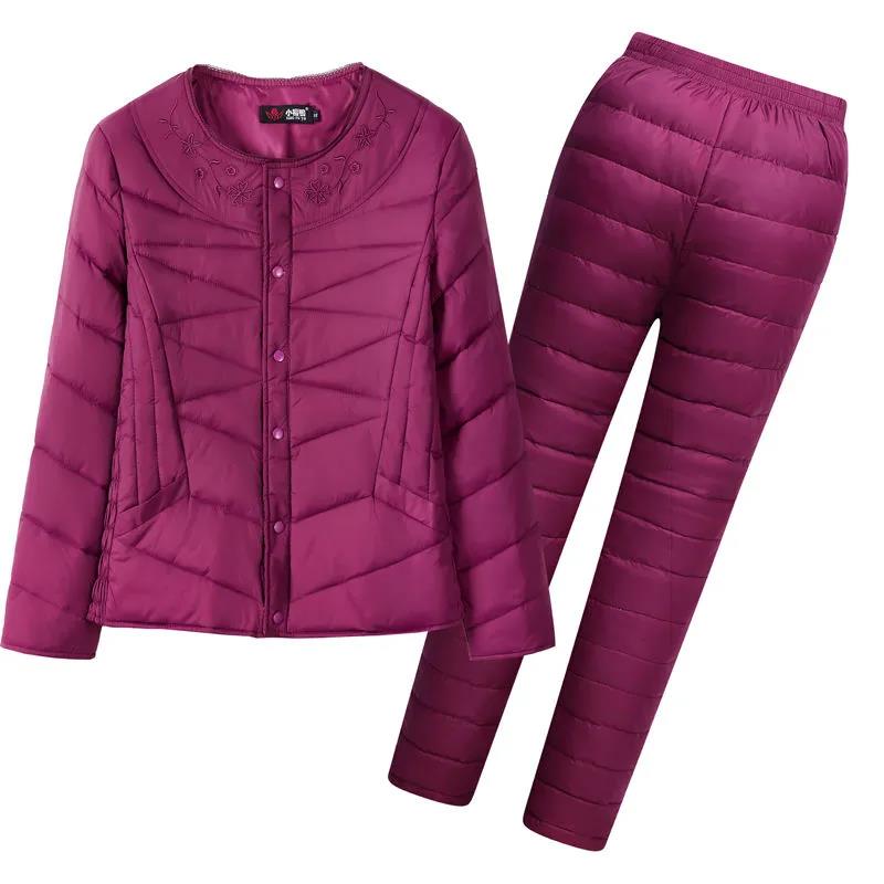Two-piece Winter Down Jacket Light and Warm Women's Down Jacket Plus Size Down Liner Suit