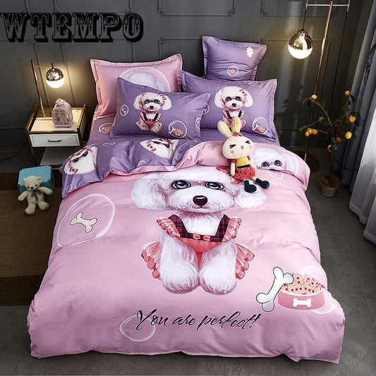 Bedding set Skin cotton duvet cover set Twin Full Queen Size Quilt cover Bed Sheet Pillowcase
