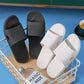 Unisex Large Size Solid Color Non-slip Home Bathroom Slippers Spring Summer Outdoor Casual Flat Slippers