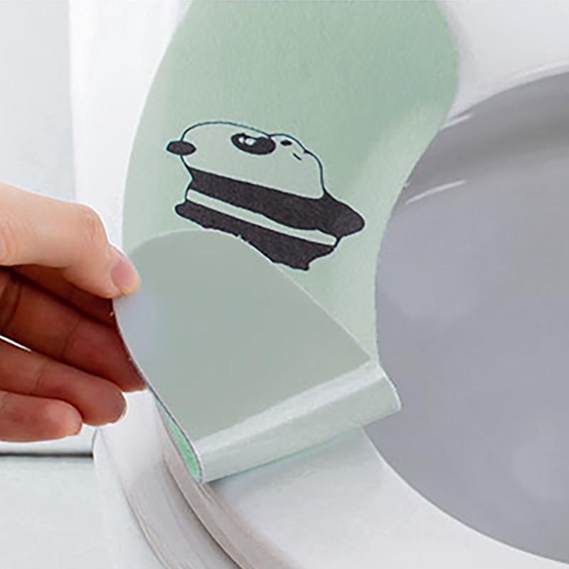 3PS Toilet Seat Cushion Household Toilet Stickers Toilet Gasket Toilet Cover Waterproof Four Seasons Toilet Cover Paste