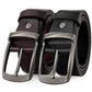 Genuine Leather Belt Men's Leather Casual Belt Waist Strap Alloy Pin Buckle Belt