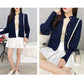 Autumn and Winter Casual Sweater Simple Slim Jacket Fashion Short Girl Top