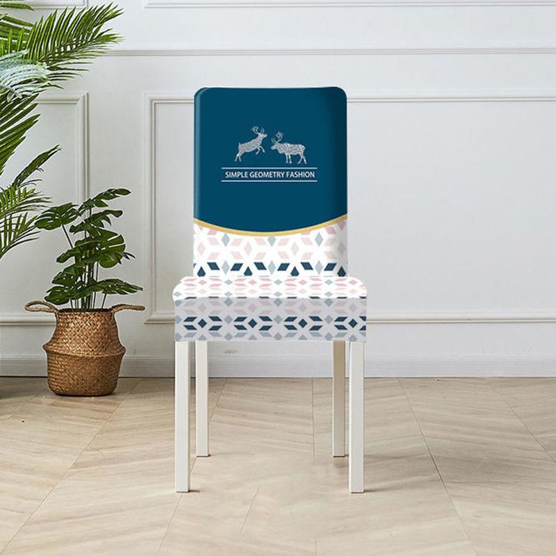 High-end Curved Chair Cover Home Dining Chair Cover Seat Cushion Backrest Integrated Simple Modern Chair Cover