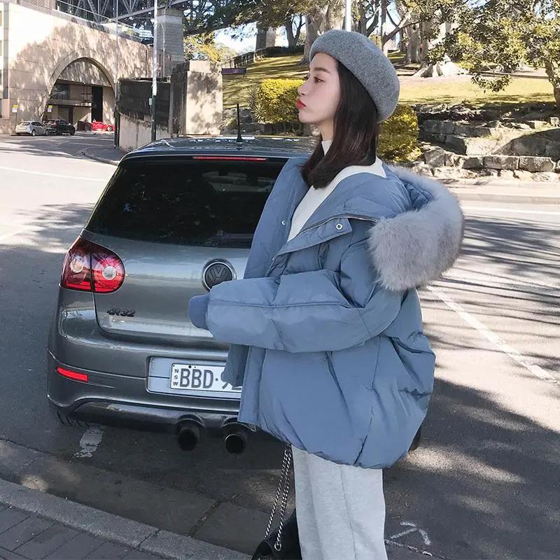 Short Cotton-padded Clothes Women's Loose Casual Fashion Bread Clothes Thickened Student Winter Jackets