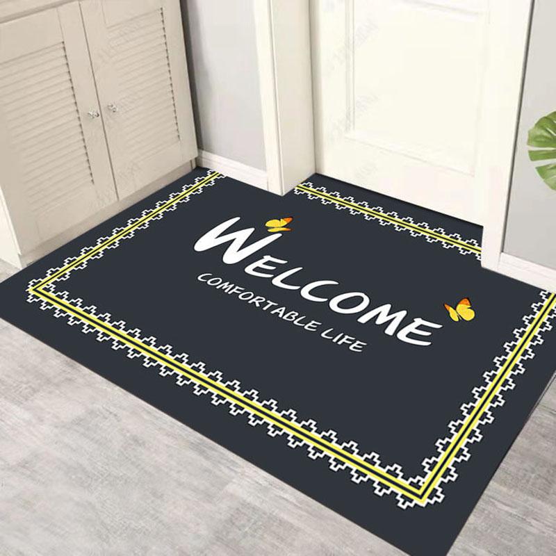 Home Door Mat Nordic Entrance Porch Floor Mat Kitchen Mat Bedroom Bathroom Entrance Carpet