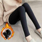 Modal Leggings Women's Outer Wear Plus Velvet High Waist Stretch Tight-fitting Slim Nine-point Pants Warm Leggings Stretch Pants