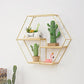 Simple-style Metal Storage Rack Living Room Storage Platform Bookshelf Decoration Display Shelf
