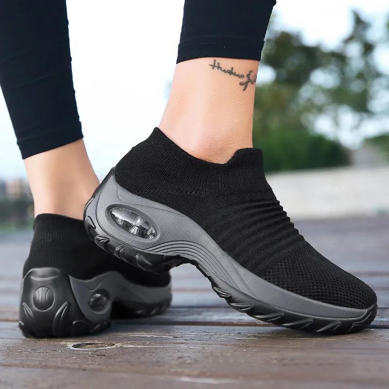 Women's Autumn Casual Shoes Non Slip Soft Sole Running Shoes Spring Breathable Sports Sneakers