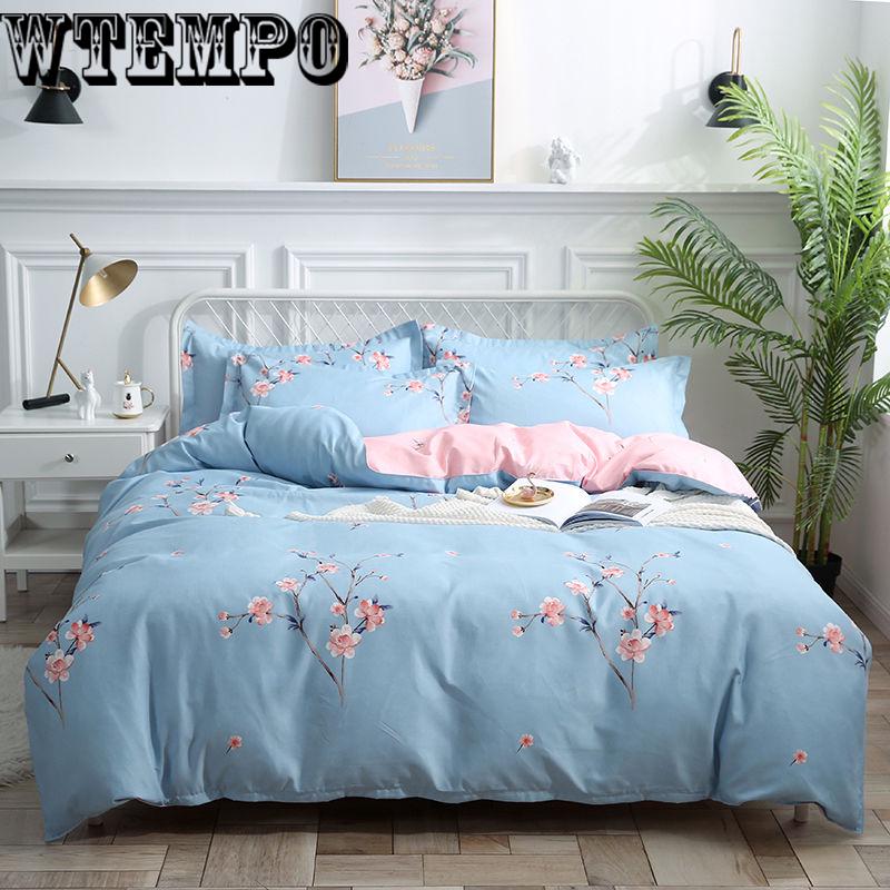 Printed Quilt Bedroom Bedding Household Items Set Four-piece Comfort Cotton
