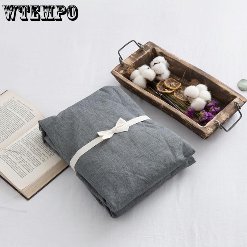 Japanese Style Bed Linen Washed Cotton Single-piece Bed Linen Spring Summer Thin Single-piece Bed Linen