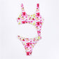 WTEMPO Snake Print Set of Swimwear Women Summer Sexy Swimsuit Bathing Beachwear Swimwear