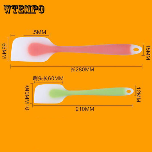 Double Silicone Spatula Spoon Baking Tools Cake Pastry Scraper Mixer Buttter Cream Scoop