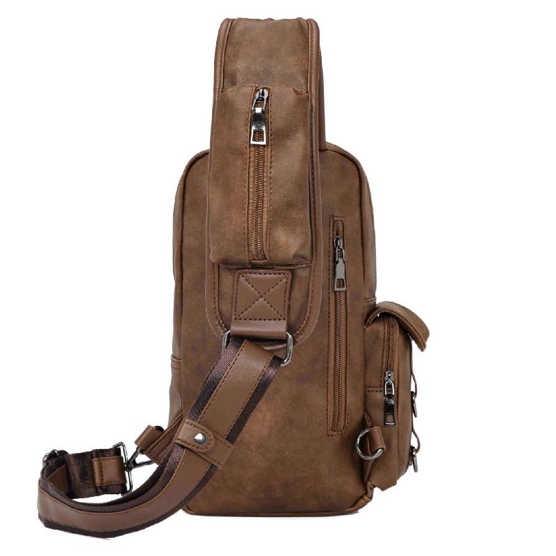 Chest Bag Men's Large-capacity Multi-layer Pocket Outdoor Riding Sports Shoulder Messenger Bag