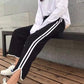 Pants Women's Summer New Students Korean Version of Wild Nine-point Wide-leg Pants Striped Casual Sports Pants Trend