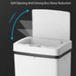 15L Smart Trash Can Induction Type Automatic Household Bathroom Toilet Living Room Kitchen with Cover Creative Automatic with Cover