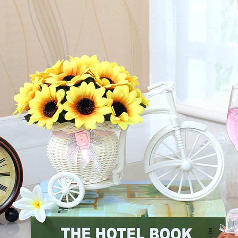 Fake Flower Potted Plant Bedroom Living Room Potted Plant Wine Cabinet Desktop Coffee Table Dining Table Floral Decoration Car Decoration Flower
