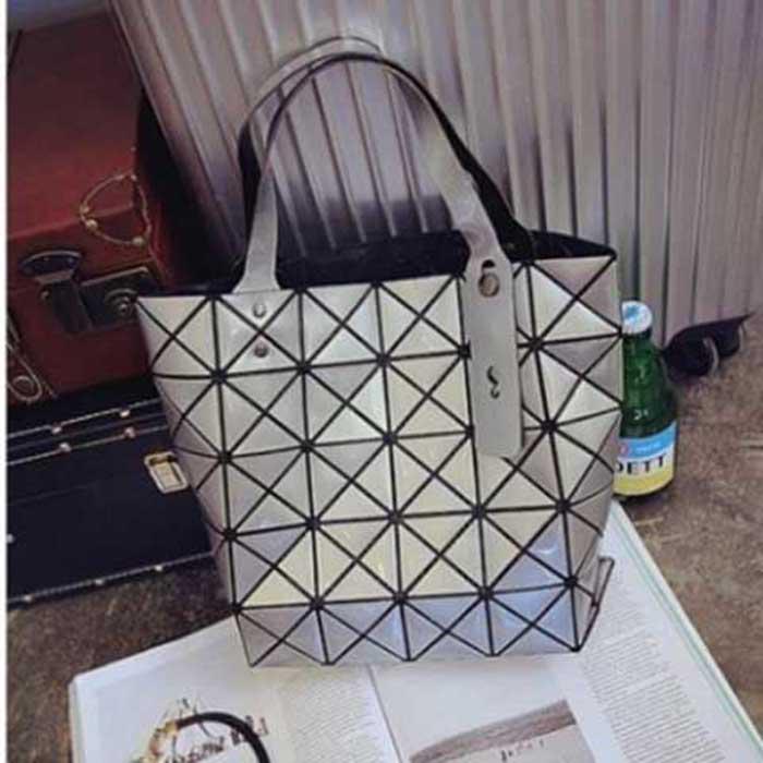 Luminous sac bao Bag Diamond Tote Geometric Quilted Shoulder Bags laser Plain Folding Handbags bolso