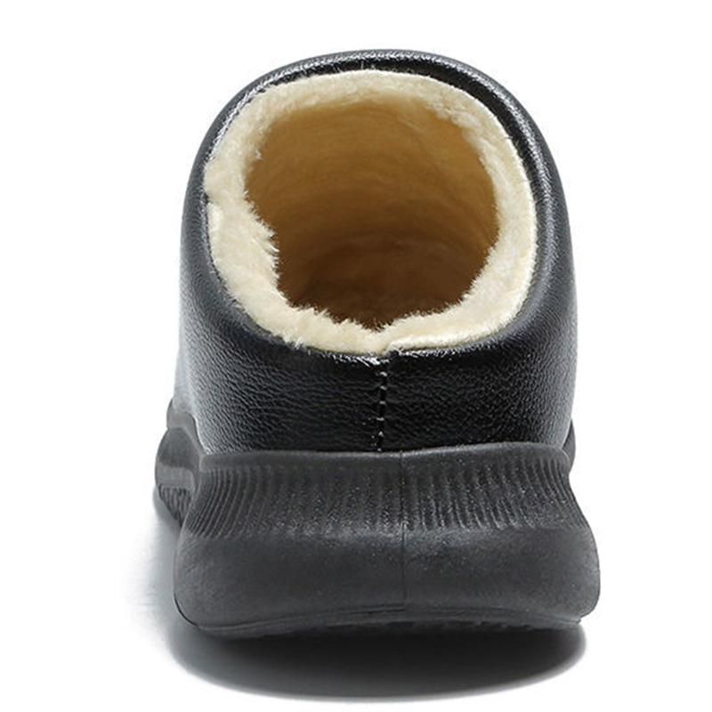 Cotton Slippers Winter Household Waterproof Soft-soled Couple Slippers Thick-soled Outdoor Home Warmth Non-slip Cotton Slippers Women