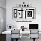 Cherish time wall stickers background decoration stickers removable Chinese style wallpaper