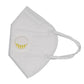 Civilian Mask with Breathing Valve Filter High Efficiency Filtration Mouth Mask Dust KN95 Mask