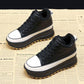 High-top Casual Shoes Women Autumn and Winter All-match Thick-soled White Shoes Sports Shoes Loose Shoes Board Shoes Plus Velvet Shoes