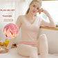 Set of Thermal Underwear Women Plus Velvet Thickening Body Autumn Clothes Long Trousers Winter Bottoming Shirt