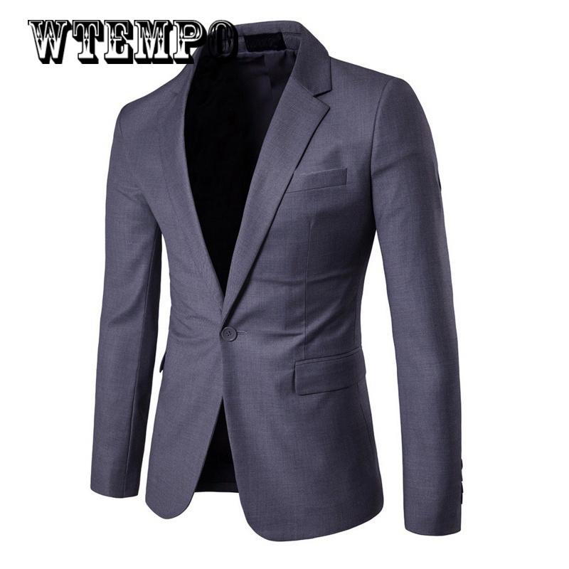 Men's Blazer Business Casual Wear Best Man Wedding Suit Single Row One Button