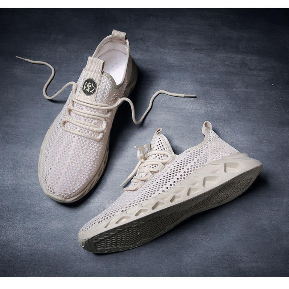 Men's Shoes Summer Breathable Thin Mesh Sports Shoes Men's Hollow Mesh Trendy Shoes
