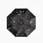 Creative Small Fresh Black Plastic Sun Umbrella Sunshade Umbrella Anti-ultraviolet Female Folding Sunscreen Sun and Rain Dual-use Umbrella