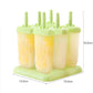 6/12pcs DIY Ice Cream Popsicle Mould +Silicone Tray Dessert Summer Icebox Lolly Mould