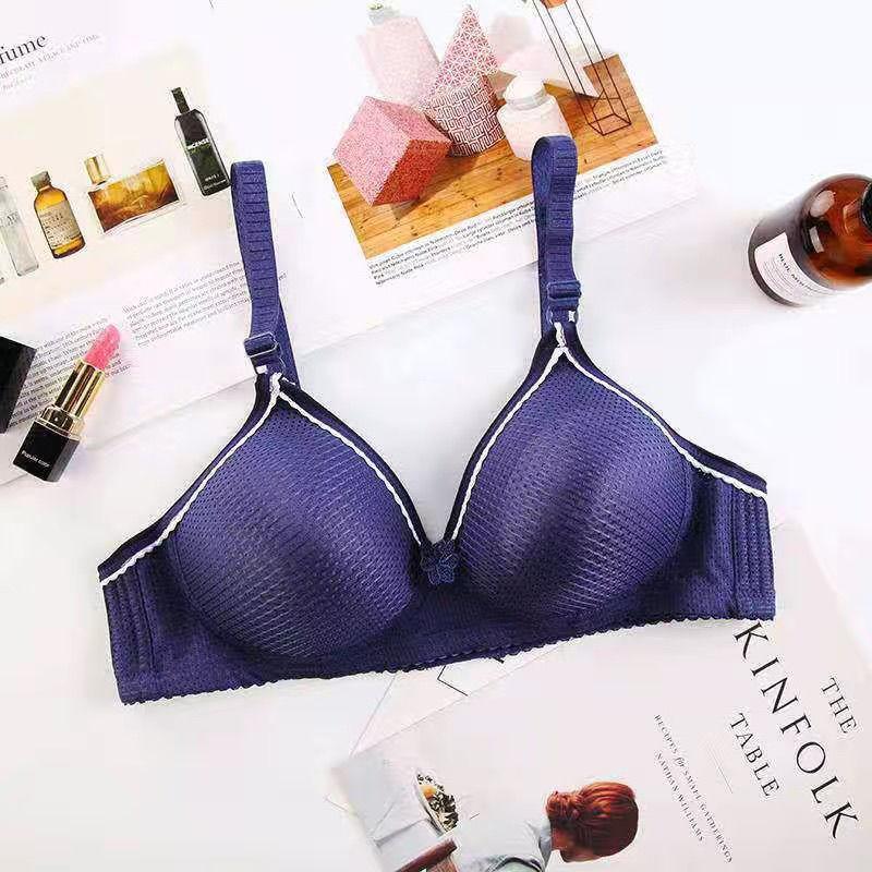 Thin Women's Underwear No Steel Ring Gathered Bra Anti-sagging Breast-feeding Gathered Beautiful Back Breathable Sexy Bra