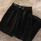 Women's Wide Leg Jeans Design Sense Autumn and Winter High Waist Slim Straight Pants Ins Black Pants