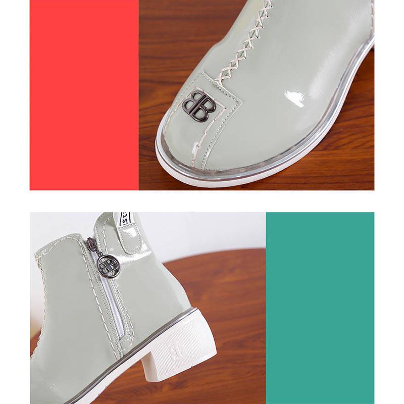 Women Leather Boots Ankle Boots Fashion Chelsea Low Heels Ladies Booties Spring Ladies Shoes
