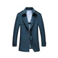 Men's Woolen Coat Medium Long Section Large Size Mid-length Windbreaker Casual Lapel Jacket
