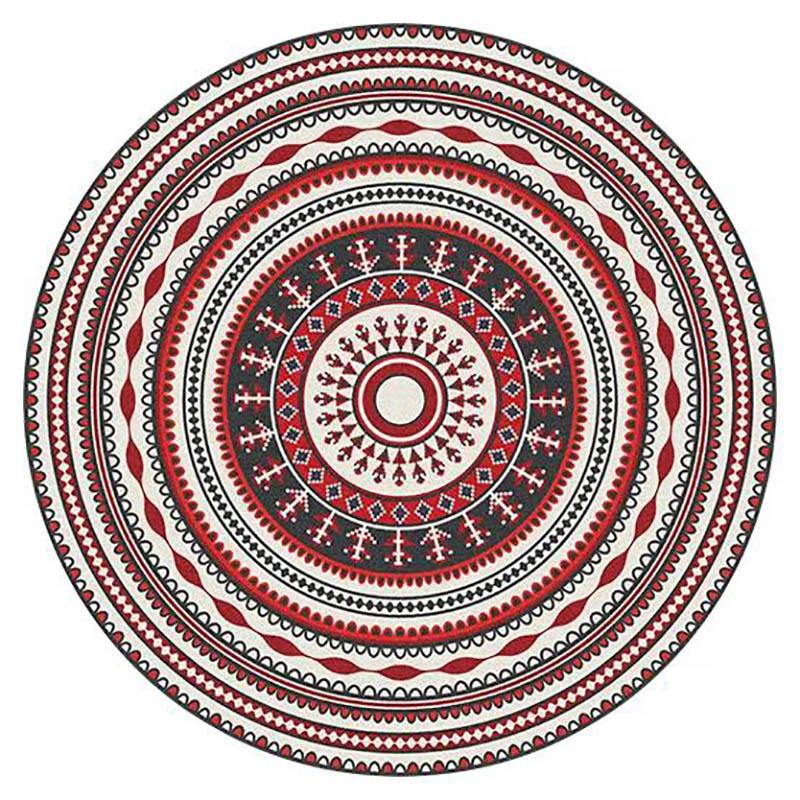 Retro National Style Carpet Round Matmoccan Style Hanging Basket Computer Chair Bedroom Bedside Blanket