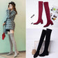 Faux Suede Women Over Knee Boots Lace Up Sexy Chick Heels Shoes Woman Female High Boots Botas Ladies High Boot