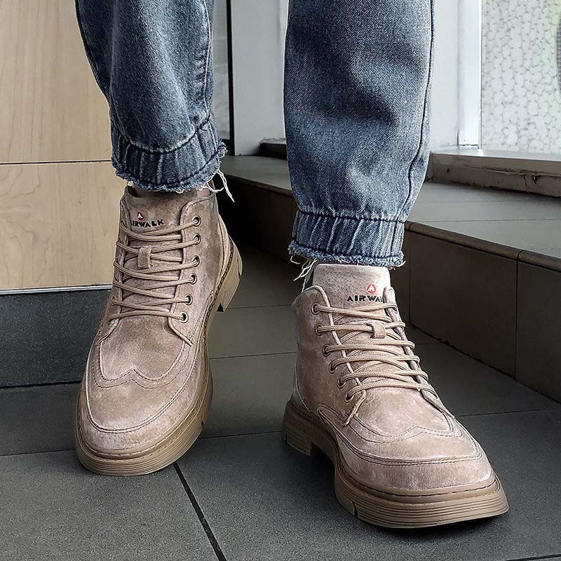 Martin Boots Men's Boots Leather Shoes 2021 New Wild Desert Boots Martin Boots