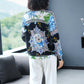 Autumn Winter Ethnic Style Digital Printing Sweater Thin High Quality Jumper Tops Women Pullover Knit Bottoming Sweater