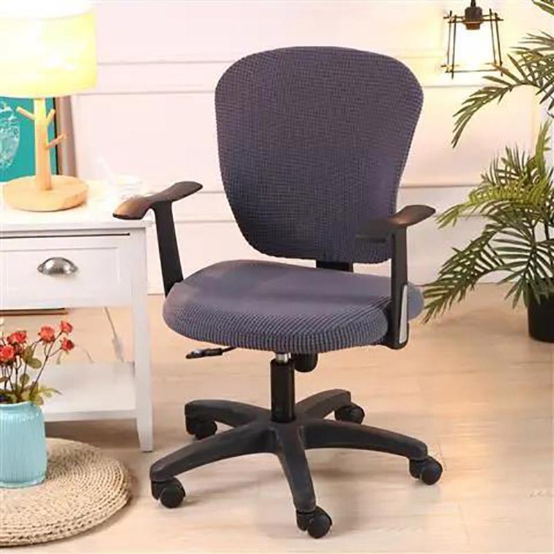 Two-piece Corn Wool Split Chair Cover Computer Office Universal Chair Cover