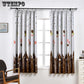 Curtain Finished Bedroom Simple Shading Insulation Curtain Printing Shading Short Curtain