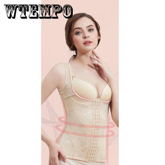 Body suit abdomen with corset postpartum waistband waist slimming vest female summer