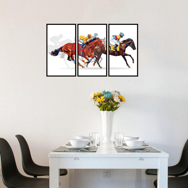 Sticker Horse Racing Photo Frame Decorative Paintings Wall Stickers Living Room Bedroom Home Decoration